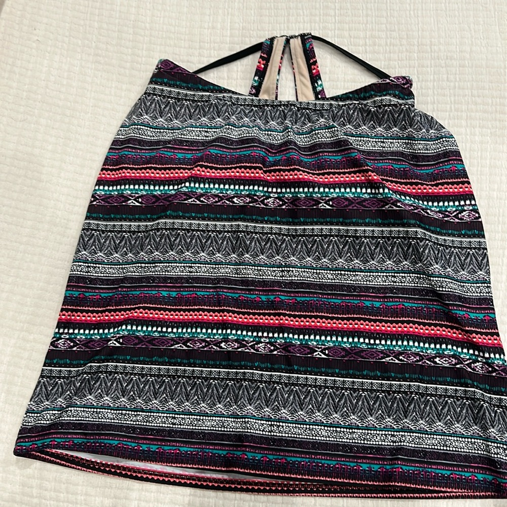 M racer back tankini top